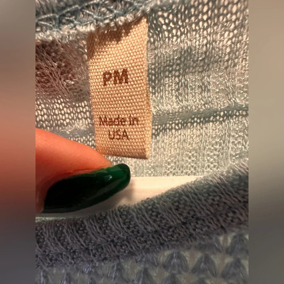 Soft Surroundings Sweater Womens Blue Knit Boat Neck Pullover NWOT - Picture 5 of 6